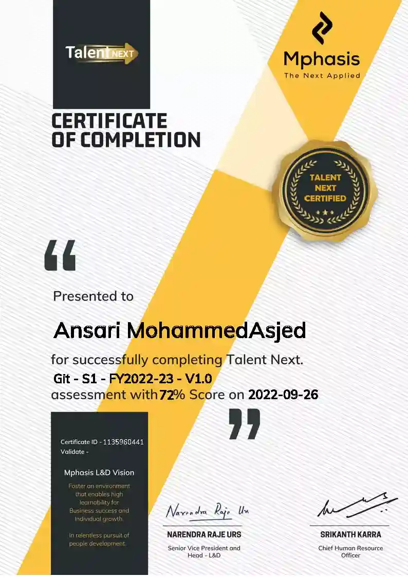 GIT Certificate